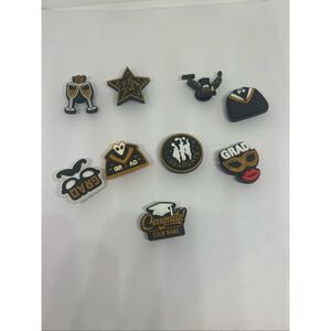 10pc Graduation Shoe/Bag Charm Set 🎓✨🥂